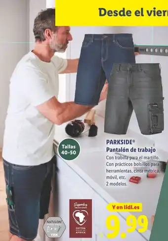 Lidl PARKSIDE Pantalón de trabajo oferta