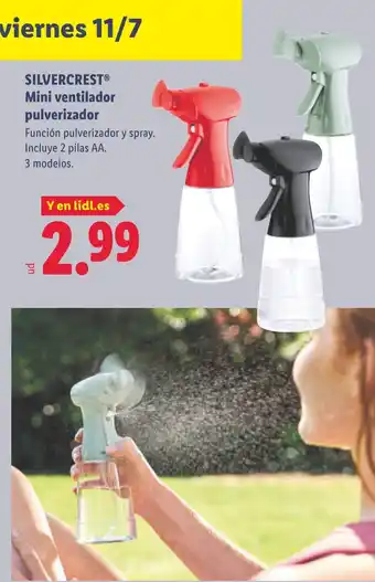 Lidl SILVERCREST Mini ventilador pulverizador oferta