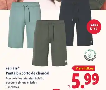 Lidl ESMARA Pantalón corto de chándal oferta