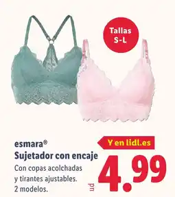 Lidl ESMARA Sujetador con encaje oferta