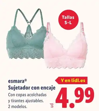 Lidl ESMARA Sujetador con encaje oferta