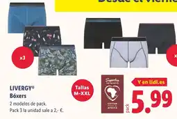 Lidl LIVERGY Bóxers oferta