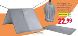 Lidl Toldo camping 3 en 1 oferta