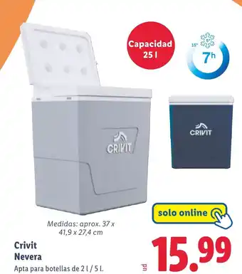 Lidl Crivit Nevera oferta