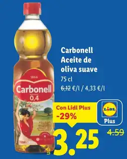 Lidl CARBONELL Aceite de oliva suave oferta