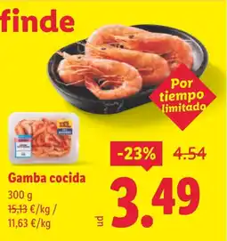 Lidl Gamba cocida oferta