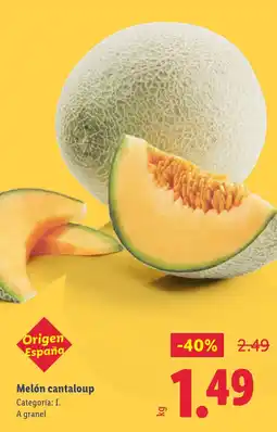 Lidl Melón cantaloup oferta