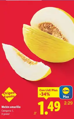 Lidl Melón amarillo oferta