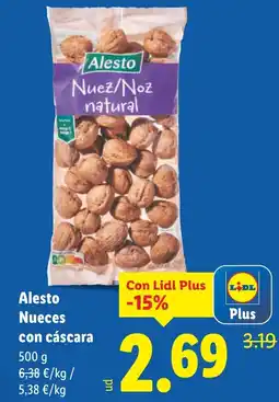 Lidl ALESTO Nueces con cáscara oferta