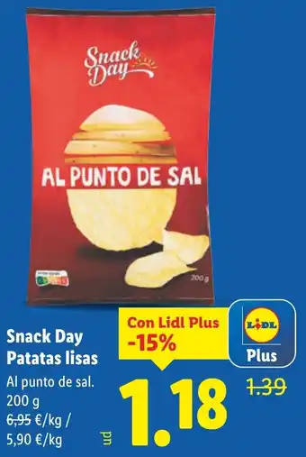 Lidl SNACK DAY Patatas lisas oferta
