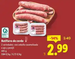 Lidl Butifarra de cerdo oferta
