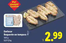 Lidl Emfacar Boquerón en tempura oferta