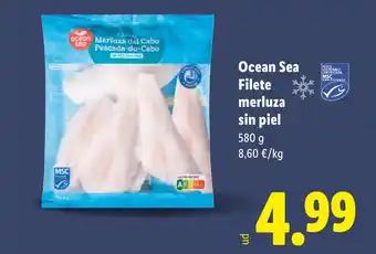 Lidl Ocean Sea Filete merluza sin piel oferta