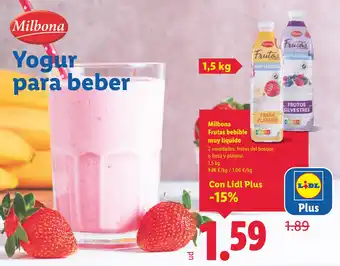 Lidl MILBONA Frutas bebible muy líquido oferta