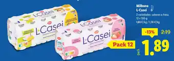 Lidl MILBONA L-Casei oferta
