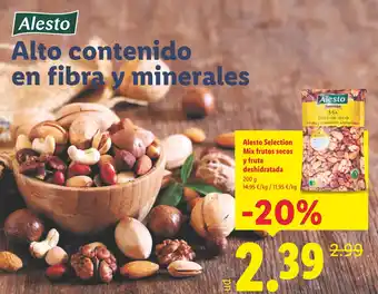 Lidl ALESTO Selection Mix frutos secos y fruta deshidratada oferta