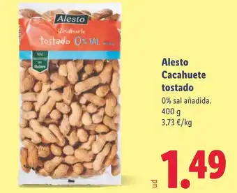 Lidl ALESTO Cacahuete tostado oferta