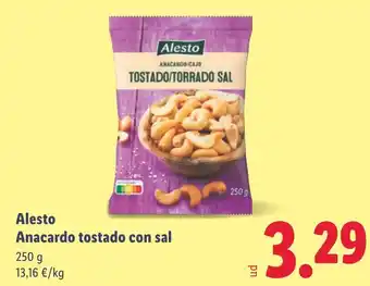 Lidl ALESTO Anacardo tostado con sal oferta