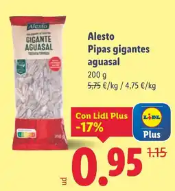 Lidl ALESTO Pipas gigantes aguasal oferta