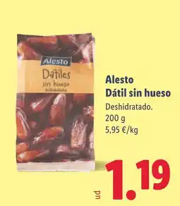 Lidl ALESTO Dátiles sin hueso oferta