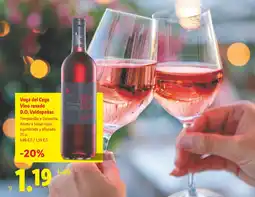 Lidl Vega del Cega Vino rosado D.O. Valdepeñas oferta