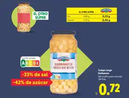 Lidl Campo Largo Garbanzos oferta