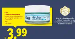 Lidl CIEN Crema facial hidratante oferta