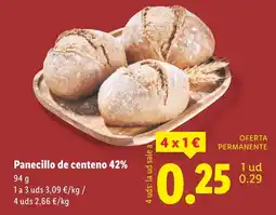 Lidl Panecillo de centeno 42% oferta