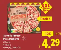 Lidl Trattoria Alfredo Pizza margarita oferta