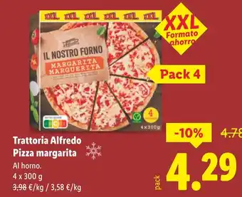 Lidl Trattoria Alfredo Pizza margarita oferta