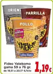 Proxi Yatekomo - fideo gama 59 a 76 gr oferta