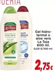 Proxi La toja - gel hidrotermal o aloe vera oferta