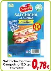 Proxi Campofrío - salchicha lonchas oferta