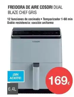 Milar Aire - freidora de dual blaze chef gris oferta