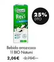 NaturaSí Natumi - bebida arroz coco 1l bio oferta