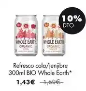 NaturaSí Whole earth - refresco cola/j enjibre 300ml bio oferta