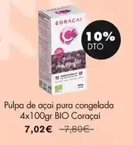 NaturaSí Coracai - pulpa de açaí pura congelada 4x100gr bio oferta