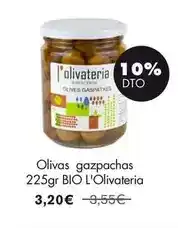NaturaSí L'olivateria - olivas gazpachas 225gr bio oferta