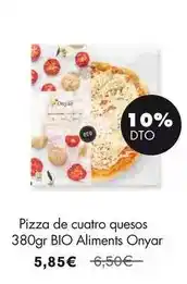 NaturaSí Aliments onyar - pizza de cuatro quesos 380gr bio oferta