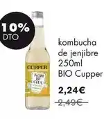 NaturaSí Cupper - kombucha de jenjibre 250ml bio oferta