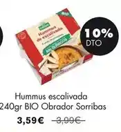 NaturaSí Hummus escalivada 240gr bio obrador sorribas oferta