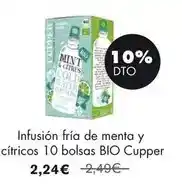 NaturaSí Cupper - infusión fría de menta y citricos 10 bolsas oferta