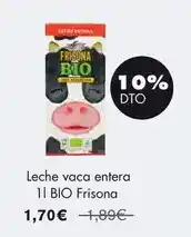 NaturaSí Leche vaca entera 1 l bio frisona oferta