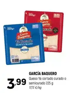 Coviran García baquero - queso ya cortado curado o semicurado oferta