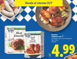 Lidl ALPENFEST Codillo de cerdo oferta