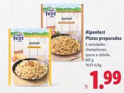 Lidl ALPENFEST Platos preparados oferta