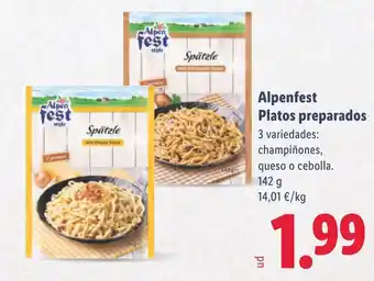 Lidl ALPENFEST Platos preparados oferta