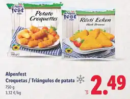 Lidl ALPENFEST Croquetas / Triángulos de patata oferta