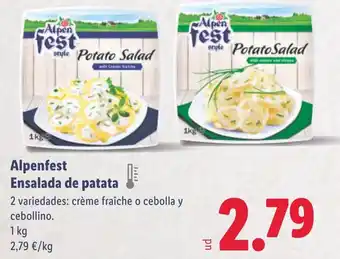 Lidl ALPENFEST Ensalada de patata oferta