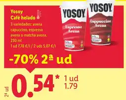 Lidl YOSOY Café helado oferta